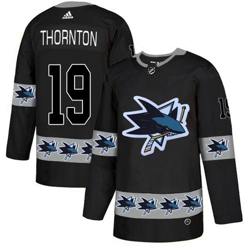 Adidas Sharks #19 Joe Thornton Black Authentic Team Logo Fashion Stitched NHL Jersey Adidas Sharks #19 Joe Thornton Black Authentic Team Logo Fashion Stitched NHL Jersey