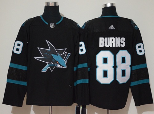 Adidas Sharks #88 Brent Burns Black Alternate Authentic Stitched NHL Jersey Adidas Sharks #88 Brent Burns Black Alternate Authentic Stitched NHL Jersey