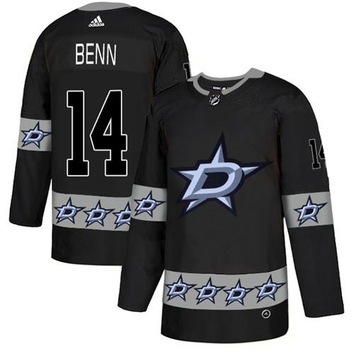Adidas Stars #14 Jamie Benn Black Authentic Team Logo Fashion Stitched NHL Jersey Adidas Stars #14 Jamie Benn Black Authentic Team Logo Fashion Stitched NHL Jersey
