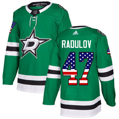 Adidas Stars #47 Alexander Radulov Green Home Authentic USA Flag Youth Stitched NHL Jersey Adidas Stars #47 Alexander Radulov Green Home Authentic USA Flag Youth Stitched NHL Jersey