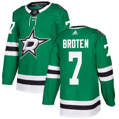 Adidas Stars #7 Neal Broten Green Home Authentic Stitched NHL Jersey Adidas Stars #7 Neal Broten Green Home Authentic Stitched NHL Jersey