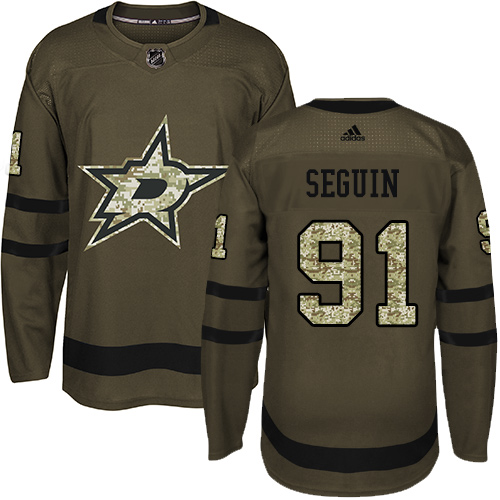Adidas Stars #91 Tyler Seguin Green Salute to Service Youth Stitched NHL Jersey Adidas Stars #91 Tyler Seguin Green Salute to Service Youth Stitched NHL Jersey