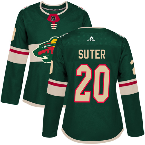 Adidas Wild #20 Ryan Suter Green Home Authentic Women's Stitched NHL Jersey Adidas Wild #20 Ryan Suter Green Home Authentic Women's Stitched NHL Jersey