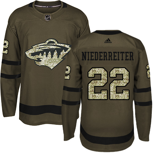 Adidas Wild #22 Nino Niederreiter Green Salute to Service Stitched Youth NHL Jersey Adidas Wild #22 Nino Niederreiter Green Salute to Service Stitched Youth NHL Jersey
