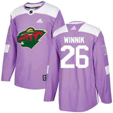 Adidas Wild #26 Daniel Winnik Purple Authentic Fights Cancer Stitched NHL Jersey Adidas Wild #26 Daniel Winnik Purple Authentic Fights Cancer Stitched NHL Jersey