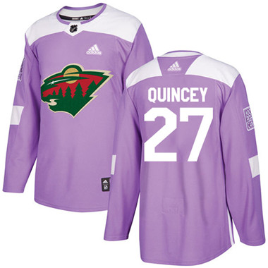 Adidas Wild #27 Kyle Quincey Purple Authentic Fights Cancer Stitched NHL Jersey Adidas Wild #27 Kyle Quincey Purple Authentic Fights Cancer Stitched NHL Jersey