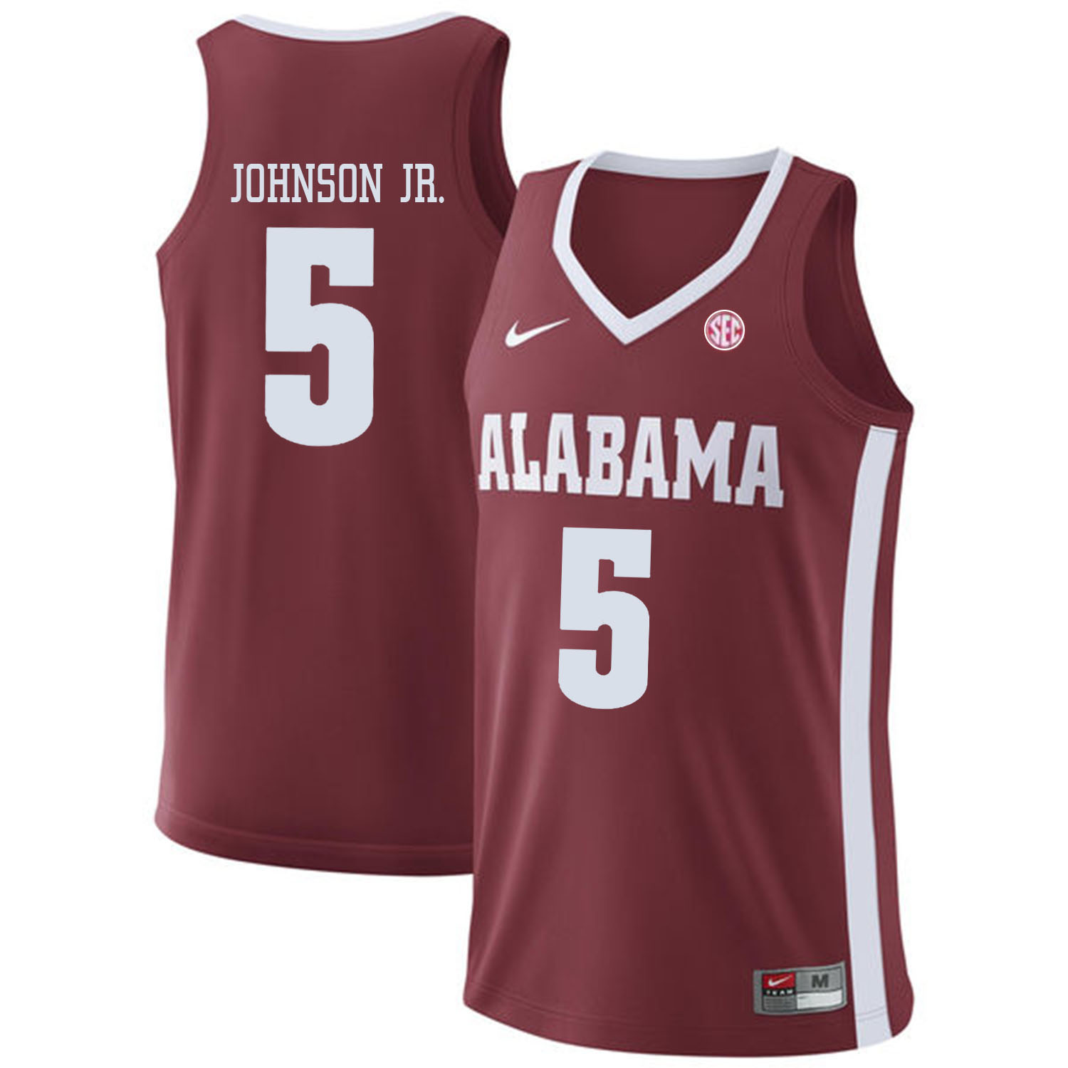 Alabama Crimson Tide #5 Avery Johnson Jr. Red College Basketball Jersey