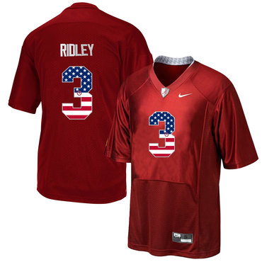 Alabama Crimson Tide 3 Calvin Ridley Red USA Flag College Limited Jersey Alabama Crimson Tide 3 Calvin Ridley Red USA Flag College Limited Jersey