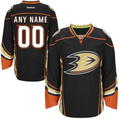 Anaheim Ducks Reebok Black Custom Authentic Jersey