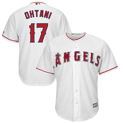 Angels #17 Shohei Ohtani Majestic MLB Men's Player Replica Cool Base Jersey Angels #17 Shohei Ohtani Majestic MLB Men's Player Replica Cool Base Jersey