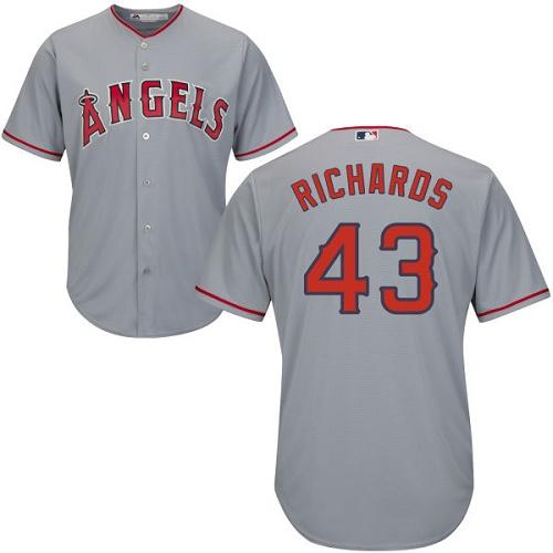 Angels #43 Garrett Richards Grey Road Women's Stitched MLB Jersey Angels #43 Garrett Richards Grey Road Women's Stitched MLB Jersey