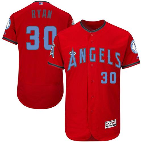 Angels of Anaheim #30 Nolan Ryan Red Flexbase Authentic Collection 2016 Father's Day Stitched MLB Jersey Angels of Anaheim #30 Nolan Ryan Red Flexbase Authentic Collection 2016 Father's Day Stitched MLB Jersey