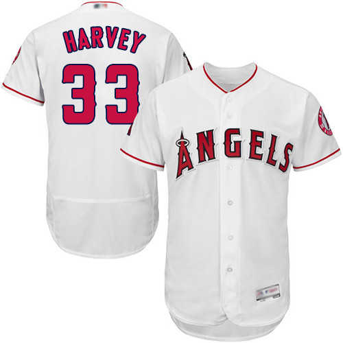Angels of Anaheim #33 Matt Harvey White Flexbase Authentic Collection Stitched Baseball Jersey Angels of Anaheim #33 Matt Harvey White Flexbase Authentic Collection Stitched Baseball Jersey