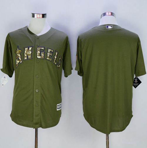 Angels of Anaheim Blank Green Camo New Cool Base Stitched MLB Jersey Angels of Anaheim Blank Green Camo New Cool Base Stitched MLB Jersey
