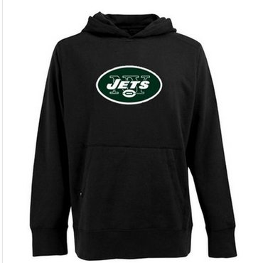 Antigua New York Jets Signature Pullover Hoodie Black