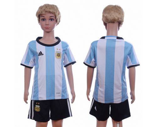 Argentina Blank Home Kid Soccer Country Jersey Argentina Blank Home Kid Soccer Country Jersey