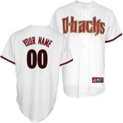 Arizona Diamondbacks White Man Custom Jerseys