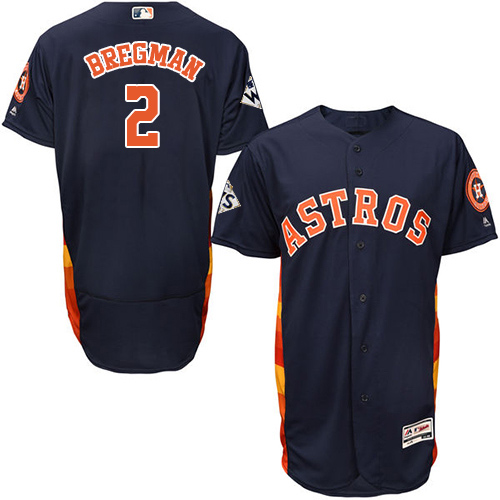 Astros #2 Alex Bregman Navy Blue Flexbase Authentic Collection 2017 World Series Bound Stitched MLB Jersey Astros #2 Alex Bregman Navy Blue Flexbase Authentic Collection 2017 World Series Bound Stitched MLB Jersey