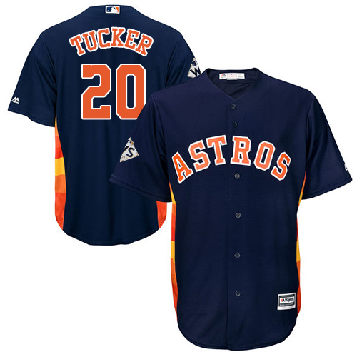 Astros #20 Preston Tucker Navy Blue Cool Base 2017 World Series Bound Stitched Youth MLB Jersey Astros #20 Preston Tucker Navy Blue Cool Base 2017 World Series Bound Stitched Youth MLB Jersey