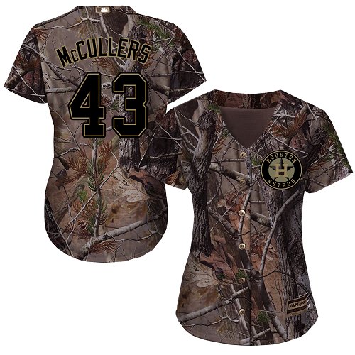 Astros #43 Lance McCullers Camo Realtree Collection Cool Base Women's Stitched Baseball Jersey Astros #43 Lance McCullers Camo Realtree Collection Cool Base Women's Stitched Baseball Jersey