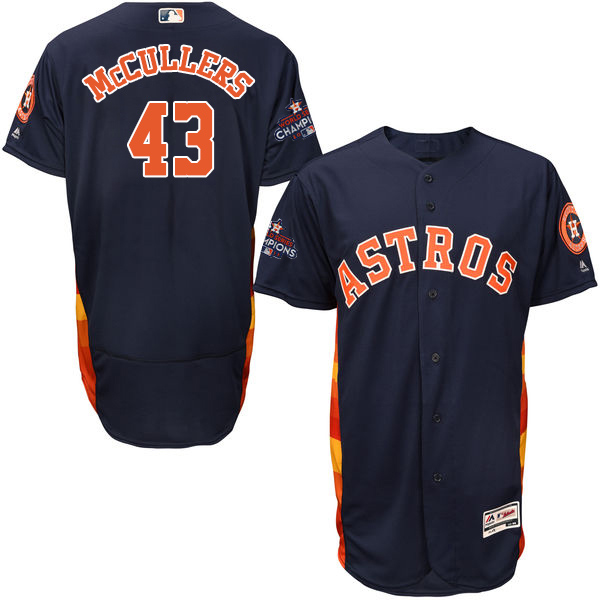 Astros #43 Lance McCullers Navy Blue Flexbase Authentic Collection 2017 World Series Champions Stitched MLB Jersey