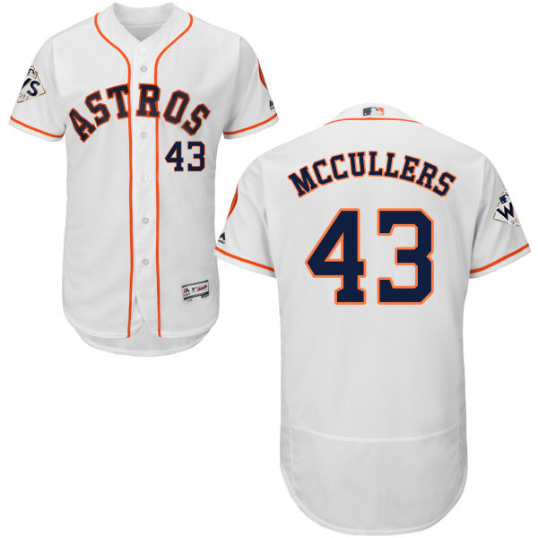 Astros #43 Lance McCullers White Flexbase Authentic Collection 2017 World Series Bound Stitched MLB Jersey