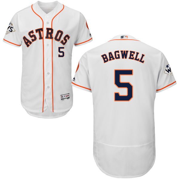 Astros #5 Jeff Bagwell White Flexbase Authentic Collection 2017 World Series Bound Stitched MLB Jersey