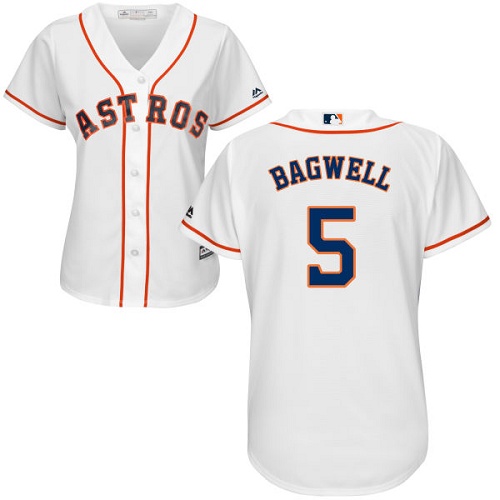 Astros #5 Jeff Bagwell White Home Women's Stitched MLB Jersey Astros #5 Jeff Bagwell White Home Women's Stitched MLB Jersey