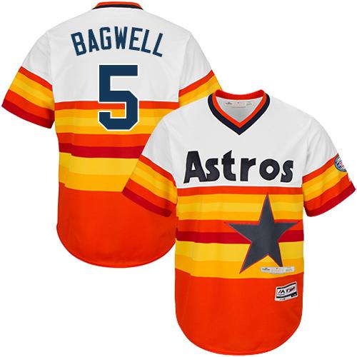 Astros #5 Jeff Bagwell White Orange Cooperstown Stitched Youth MLB Jersey Astros #5 Jeff Bagwell White Orange Cooperstown Stitched Youth MLB Jersey