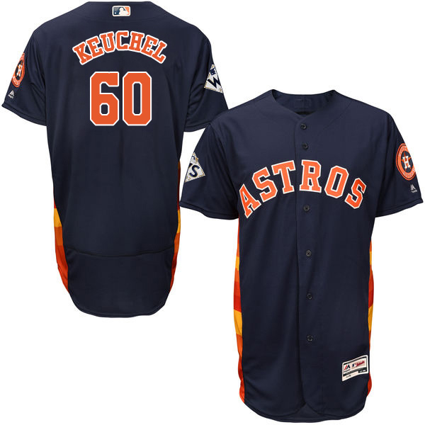 Astros #60 Dallas Keuchel Navy Blue Flexbase Authentic Collection 2017 World Series Bound Stitched MLB Jersey Astros #60 Dallas Keuchel Navy Blue Flexbase Authentic Collection 2017 World Series Bound Stitched MLB Jersey