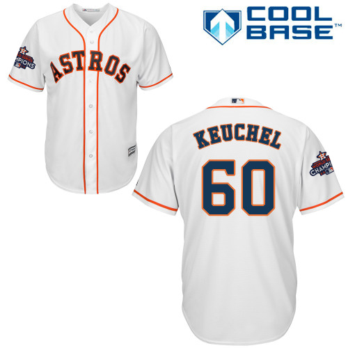 Astros #60 Dallas Keuchel White New Cool Base 2017 World Series Champions Stitched MLB Jersey Astros #60 Dallas Keuchel White New Cool Base 2017 World Series Champions Stitched MLB Jersey