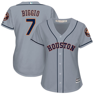 Astros #7 Craig Biggio Grey Road Women's Stitched MLB Jersey Astros #7 Craig Biggio Grey Road Women's Stitched MLB Jersey