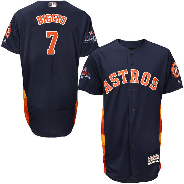 Astros #7 Craig Biggio Navy Blue Flexbase Authentic Collection 2017 World Series Champions Stitched MLB Jersey Astros #7 Craig Biggio Navy Blue Flexbase Authentic Collection 2017 World Series Champions Stitched MLB Jersey