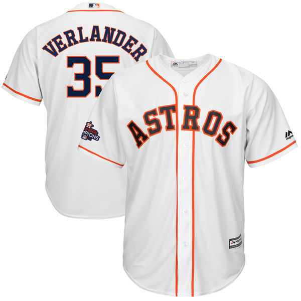 Astros 35 Justin Verlander White 2017 World Series Champions Cool Base Player Jersey Astros 35 Justin Verlander White 2017 World Series Champions Cool Base Player Jersey