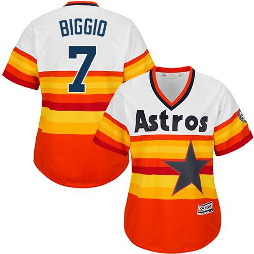 Astros White Orange Customized Alternate Cooperstown Men's Stitched MLB Jersey Astros White Orange Customized Alternate Cooperstown Men's Stitched MLB Jersey