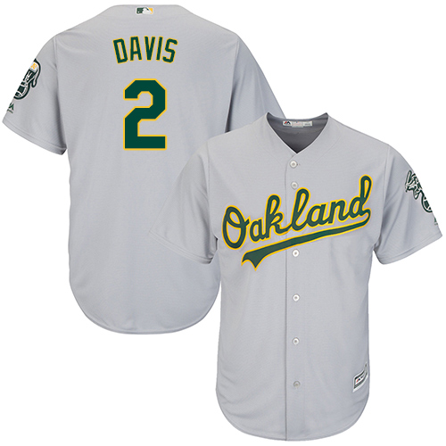 Athletics #2 Khris Davis Grey Cool Base Stitched Youth Baseball Jersey Athletics #2 Khris Davis Grey Cool Base Stitched Youth Baseball Jersey