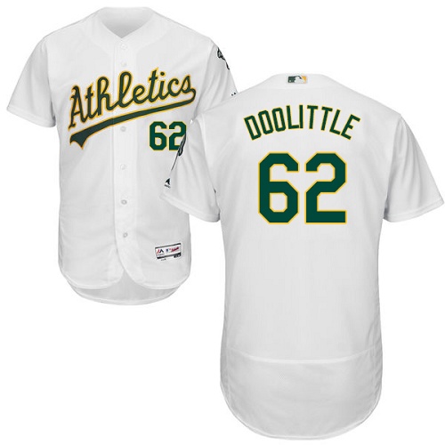Athletics #62 Sean Doolittle White Flexbase Authentic Collection Stitched MLB Jersey Athletics #62 Sean Doolittle White Flexbase Authentic Collection Stitched MLB Jersey