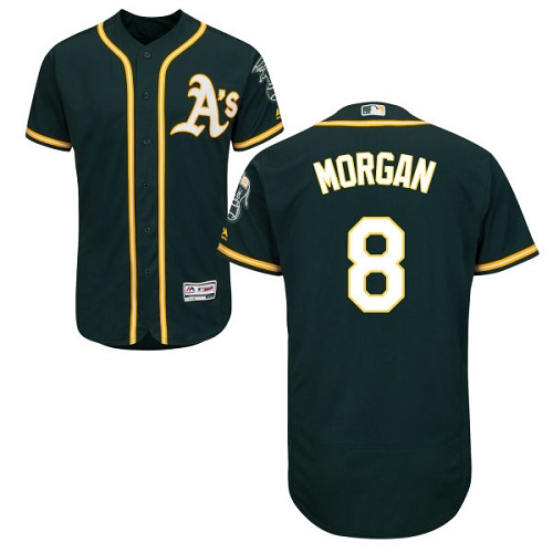 Athletics #8 Joe Morgan Green Flexbase Authentic Collection Stitched MLB Jersey Athletics #8 Joe Morgan Green Flexbase Authentic Collection Stitched MLB Jersey