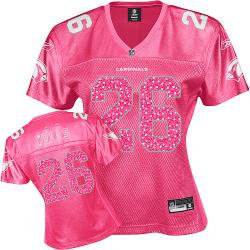 Atlanta Falcons #26 Wells Pink Fem Fan Women Jerseys