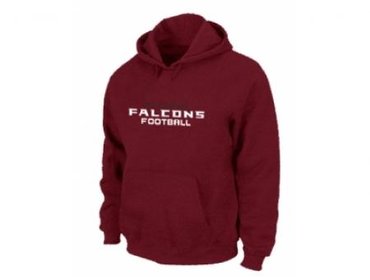 Atlanta Falcons Authentic font Pullover Hoodie Red Atlanta Falcons Authentic font Pullover Hoodie Red