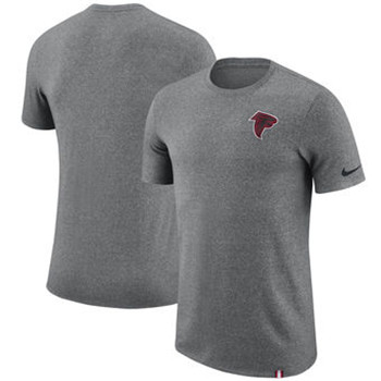 Atlanta Falcons Nike Marled Patch T-Shirt - Heathered Gray