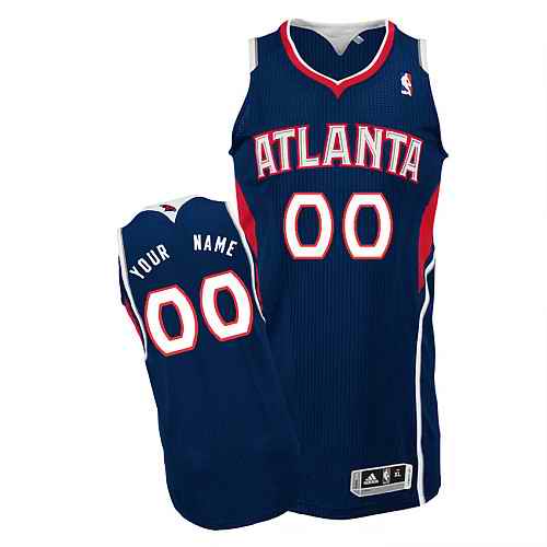 Atlanta Hawks Custom Blue Road Jersey