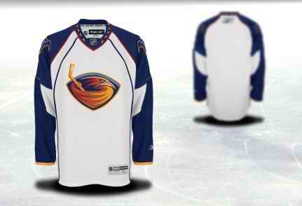 Atlanta Thrashers Men Customized White Jersey
