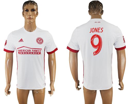 Atlanta United FC #9 Jones Away Soccer Club Jersey Atlanta United FC #9 Jones Away Soccer Club Jersey