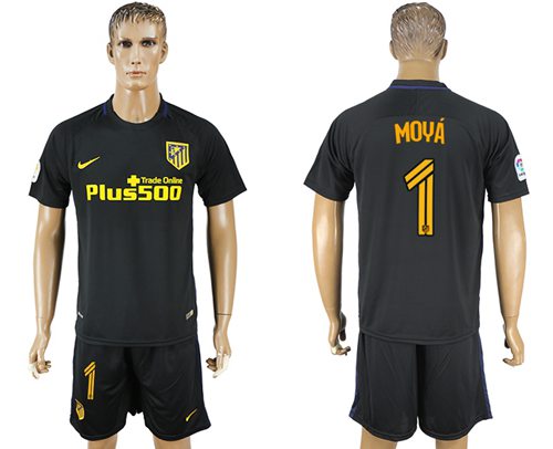 Atletico Madrid #1 Moya Away Soccer Club Jersey Atletico Madrid #1 Moya Away Soccer Club Jersey