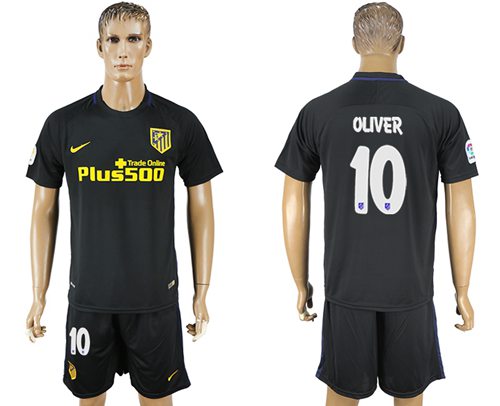 Atletico Madrid #10 Oliver Away Soccer Club Jersey