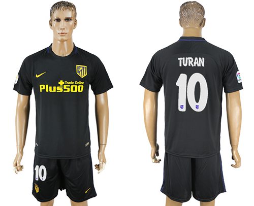 Atletico Madrid #10 Turan Away Soccer Club Jersey Atletico Madrid #10 Turan Away Soccer Club Jersey