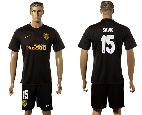 Atletico Madrid #15 Savic Away Soccer Club Jersey