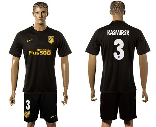 Atletico Madrid #3 Kasmirsk Away Soccer Club Jersey Atletico Madrid #3 Kasmirsk Away Soccer Club Jersey
