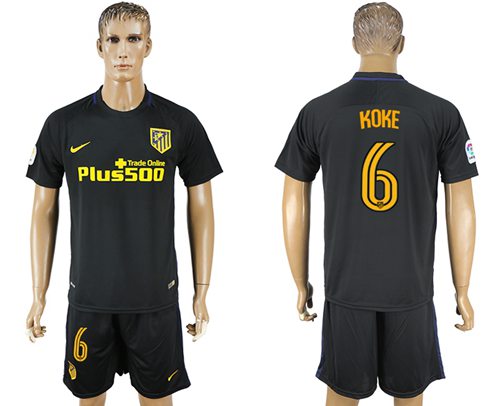Atletico Madrid #6 Koke Away Soccer Club Jersey Atletico Madrid #6 Koke Away Soccer Club Jersey